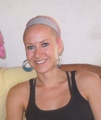 Charlotte Paemel, a student at the yoga ashram.